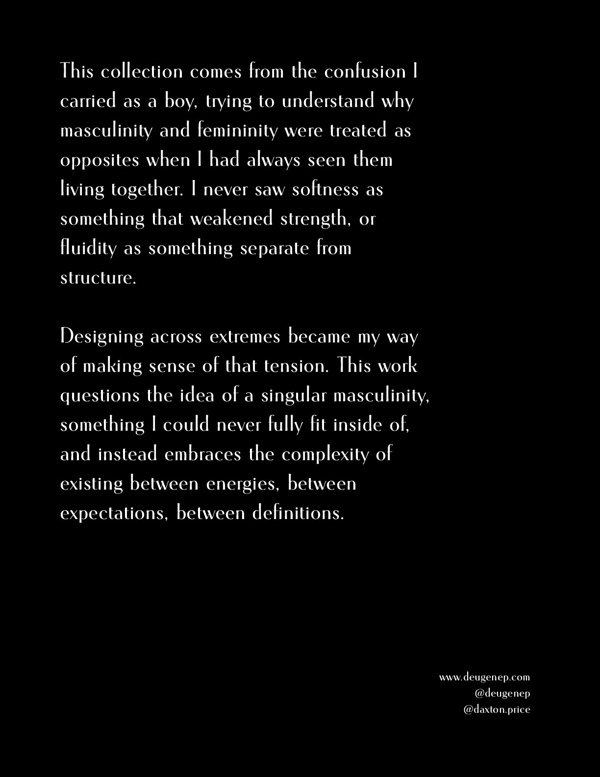 SS26 collection statement